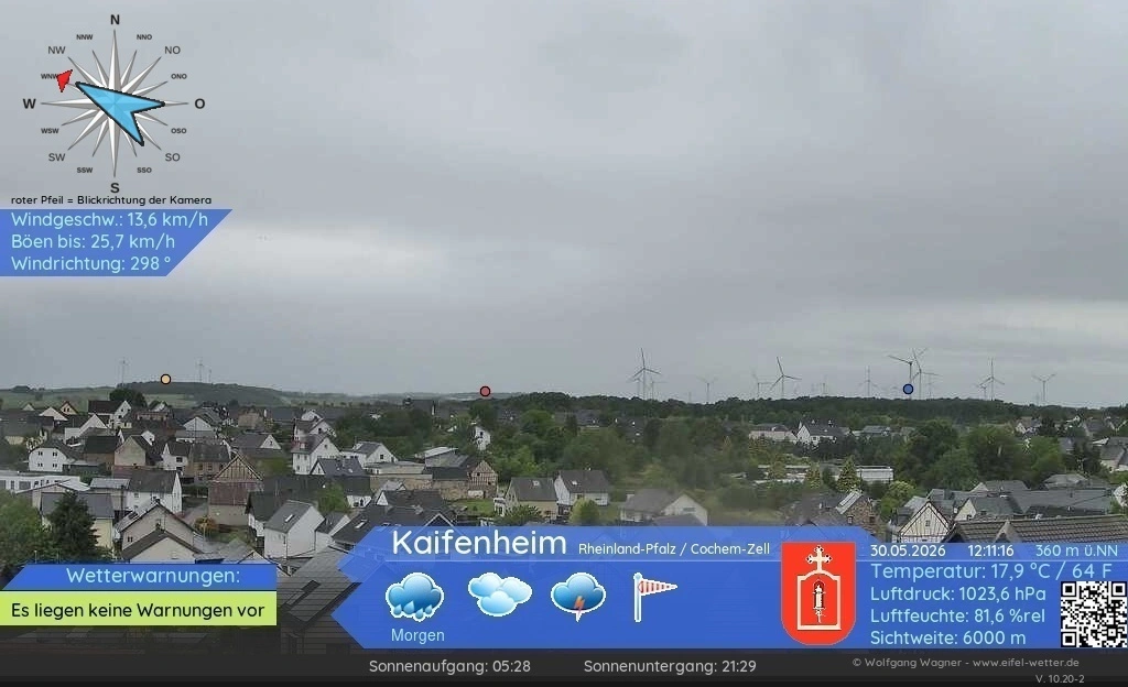 Aktuelles Webcam-Bild aus Kaifenheim