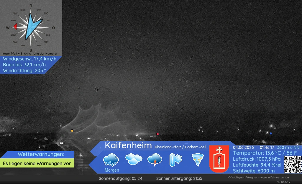 Aktuelles Webcam-Bild aus Kaifenheim