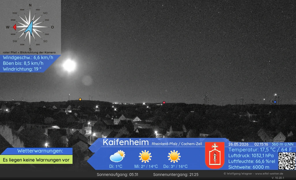 Referenzbild der Wetterkamera Kaifenheim